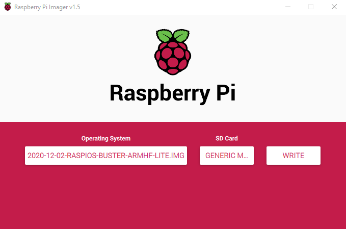 Raspberry Pi Imager v1.5